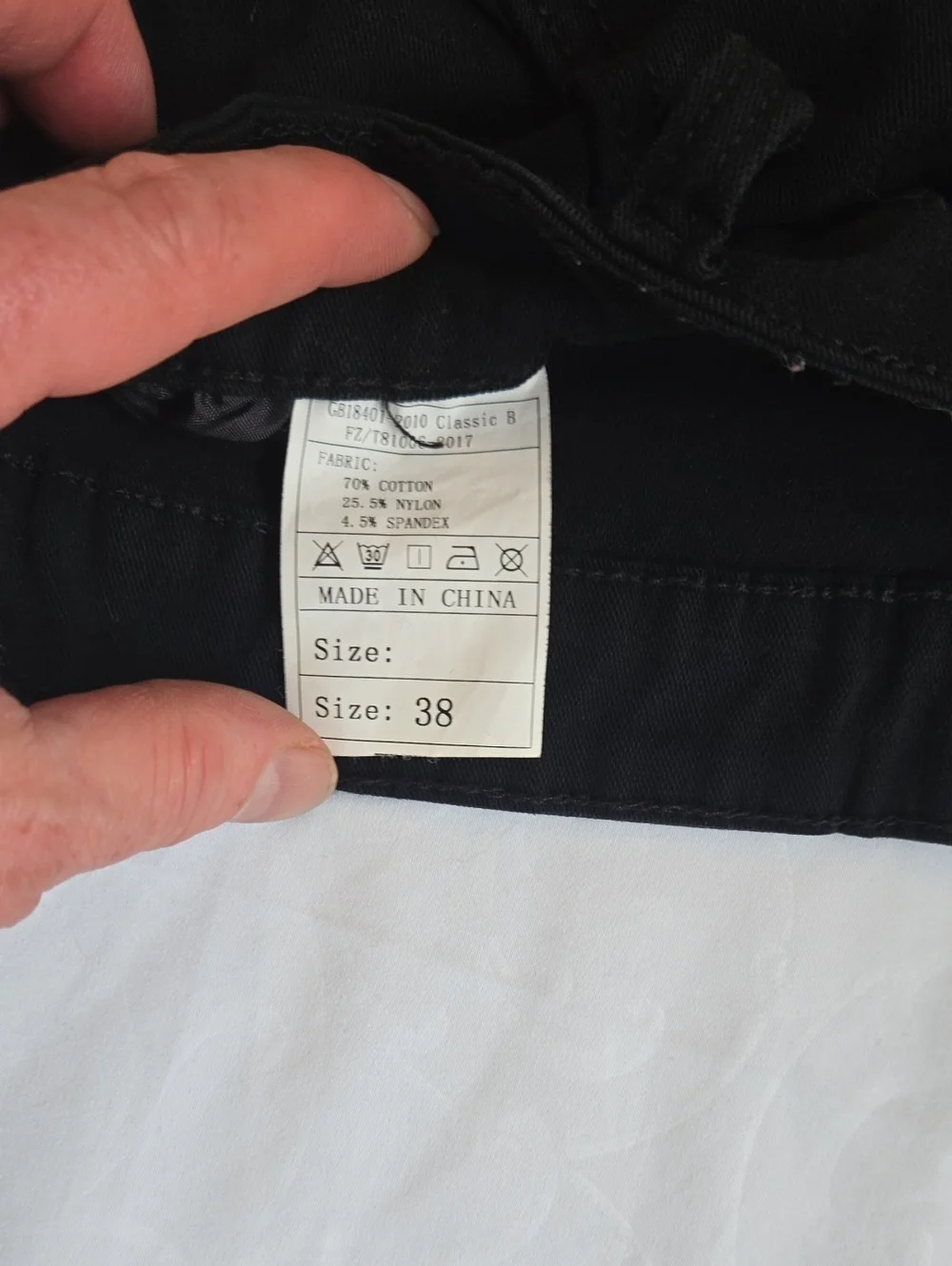 Men's Black Punk Rock Style Jeans With Zippers & Red Squared Patterns In Areas - Picture 2 of 9